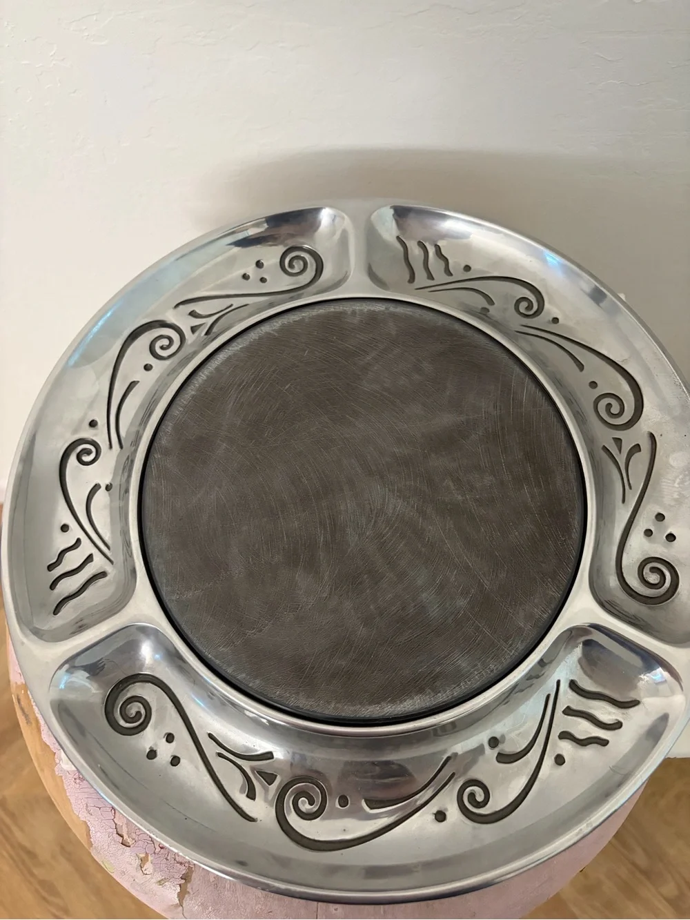 Lenox Metal Spyro Cheese Board Serving Tray